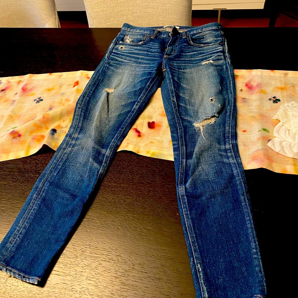 Brand new, worn once, Moussy jeans, tapered leg.